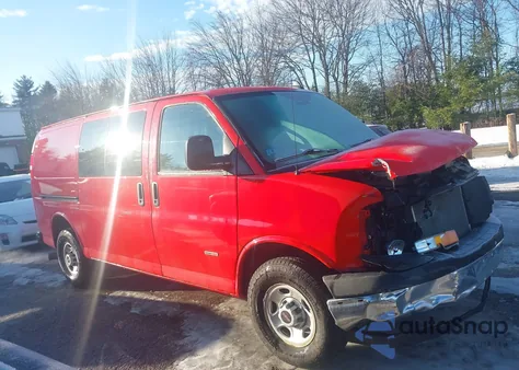 2021 GMC Savana Cargo Rwd 3500 Regular Wheelbase Work Van z USA, uszkodzony, nr VIN 1GTZ7GF15M1266948